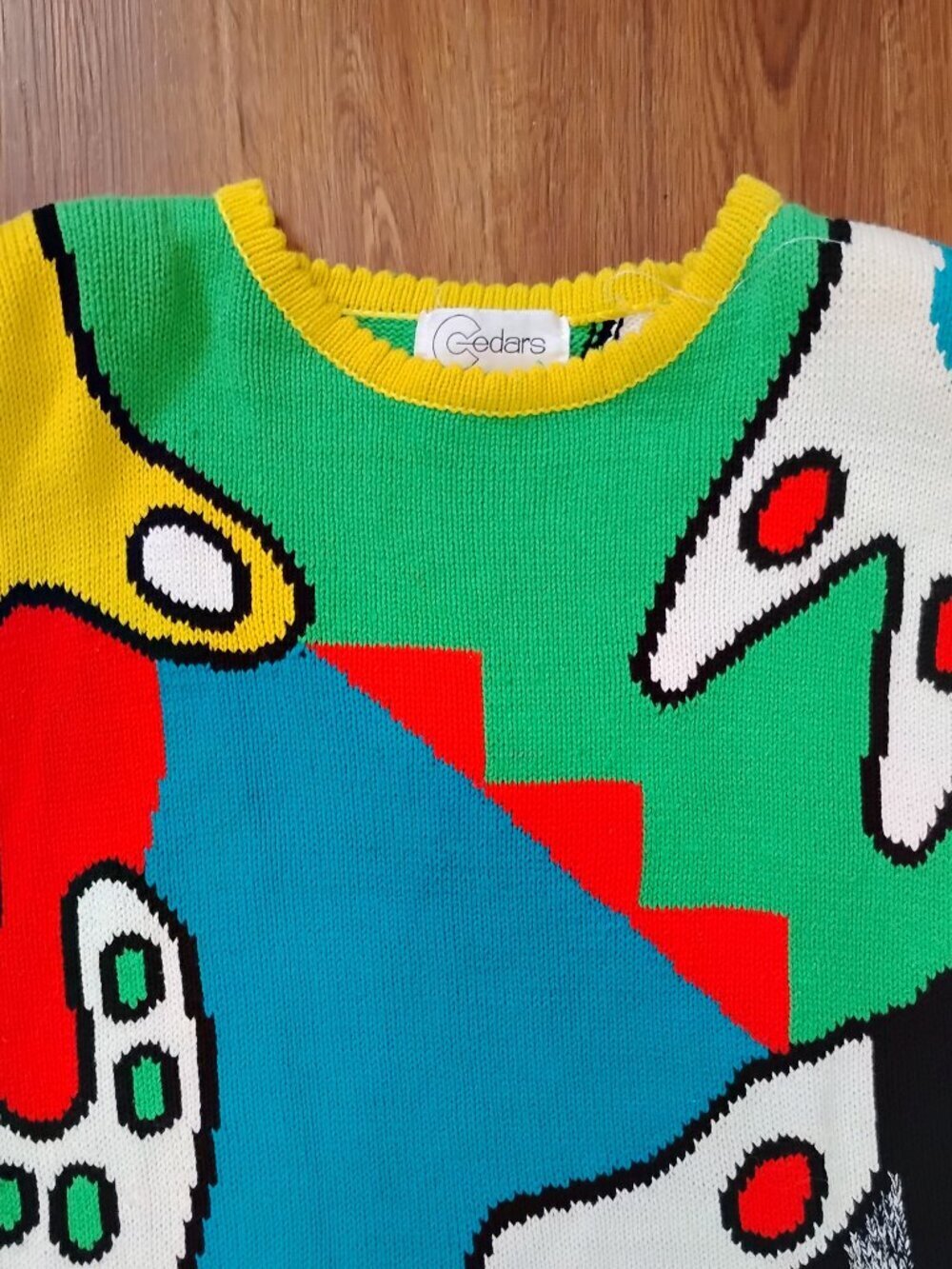 Vintage Cedars Abstract Geometric Crewneck Sweater